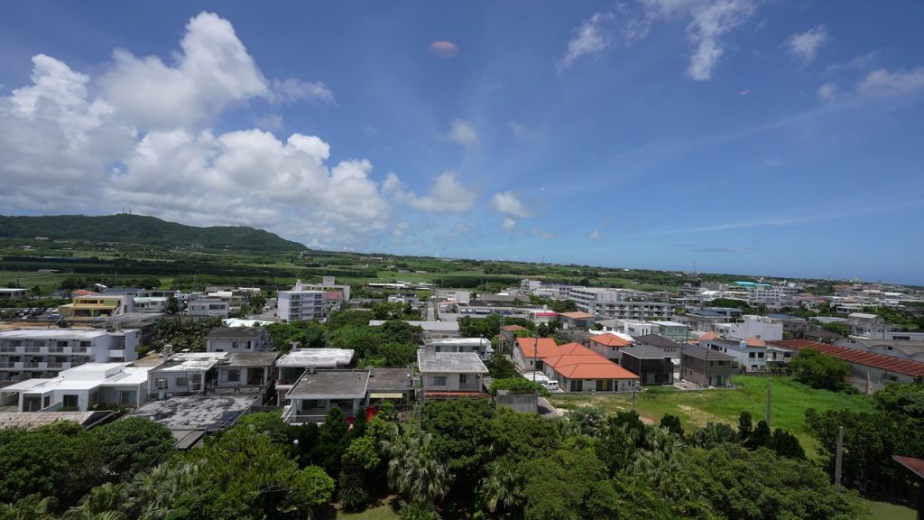 8階から見た石垣島の景色