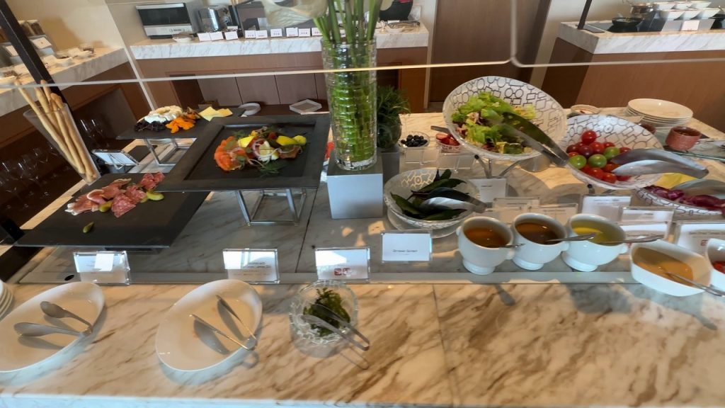 クラブラウンジの朝食ビュッフェ