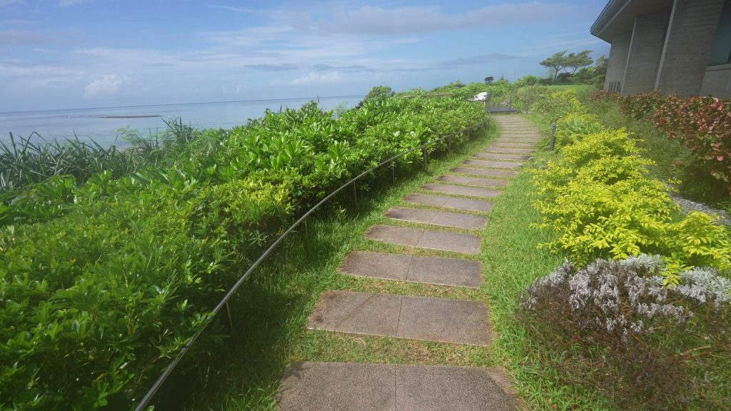 海岸へと続く階段