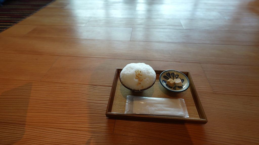 ぶくぶく茶とお茶菓子