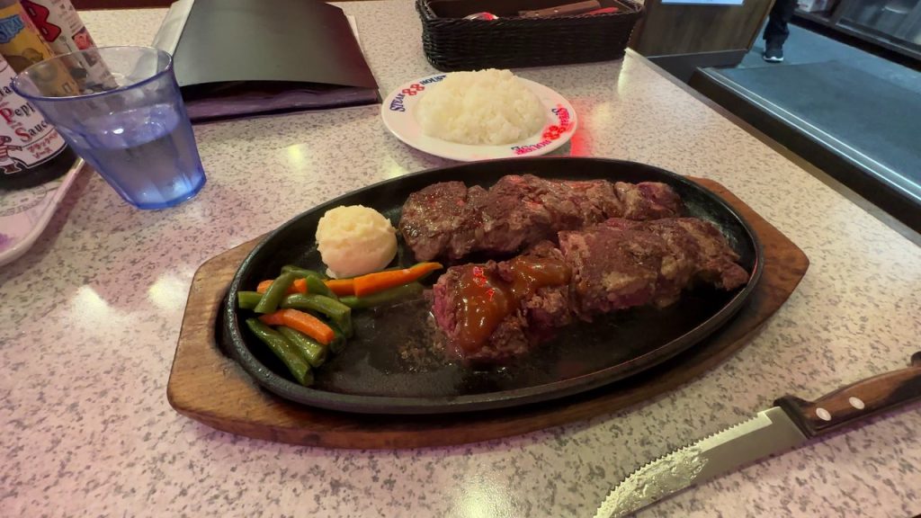 400gのステーキ