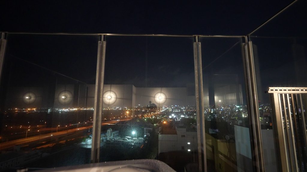 ジャグジーから見た夜景