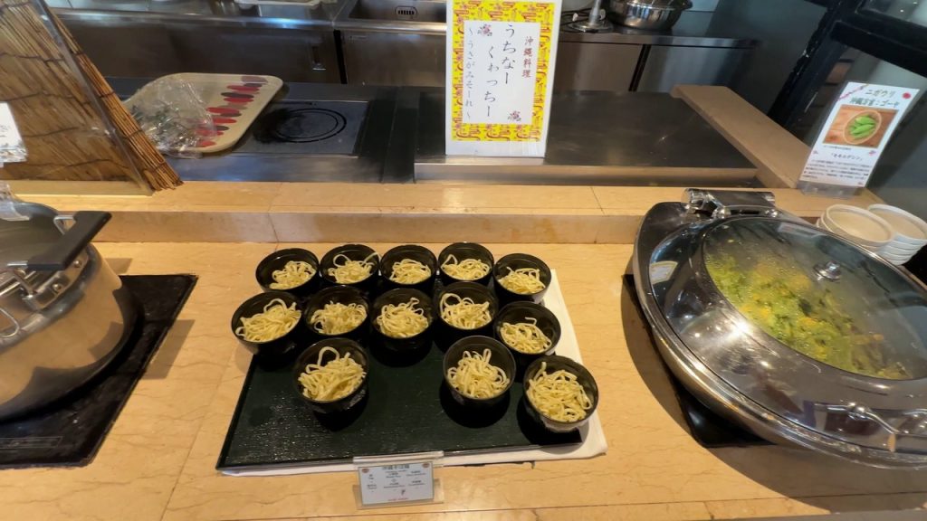 沖縄料理のコーナー