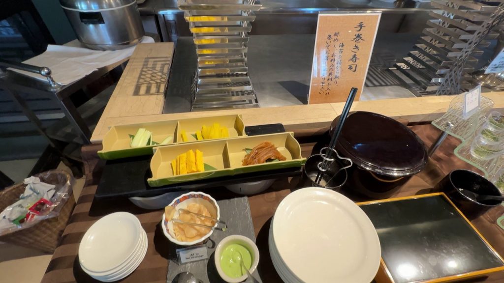 手巻き寿司のコーナー