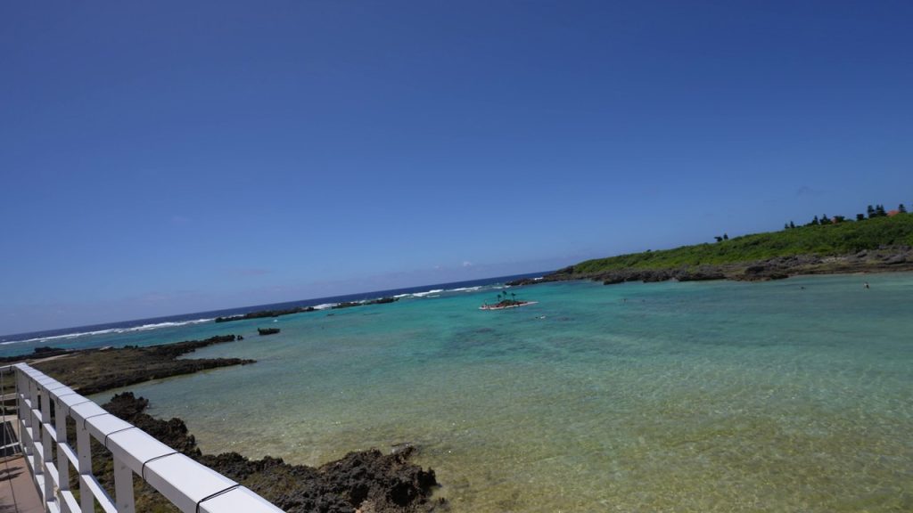 高台から見た海