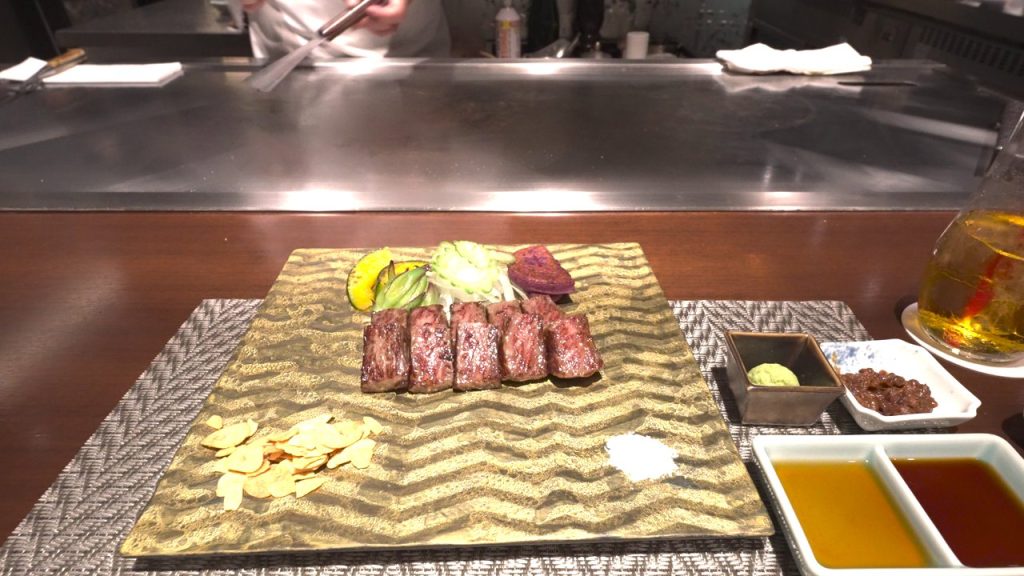 宮古牛の鉄板焼き