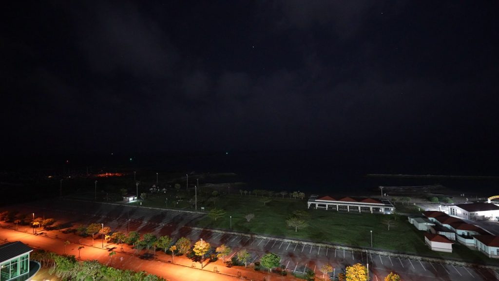 夜の客室からの眺め