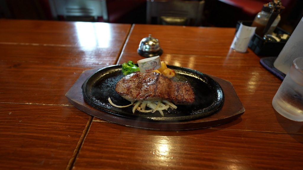 200gのステーキ